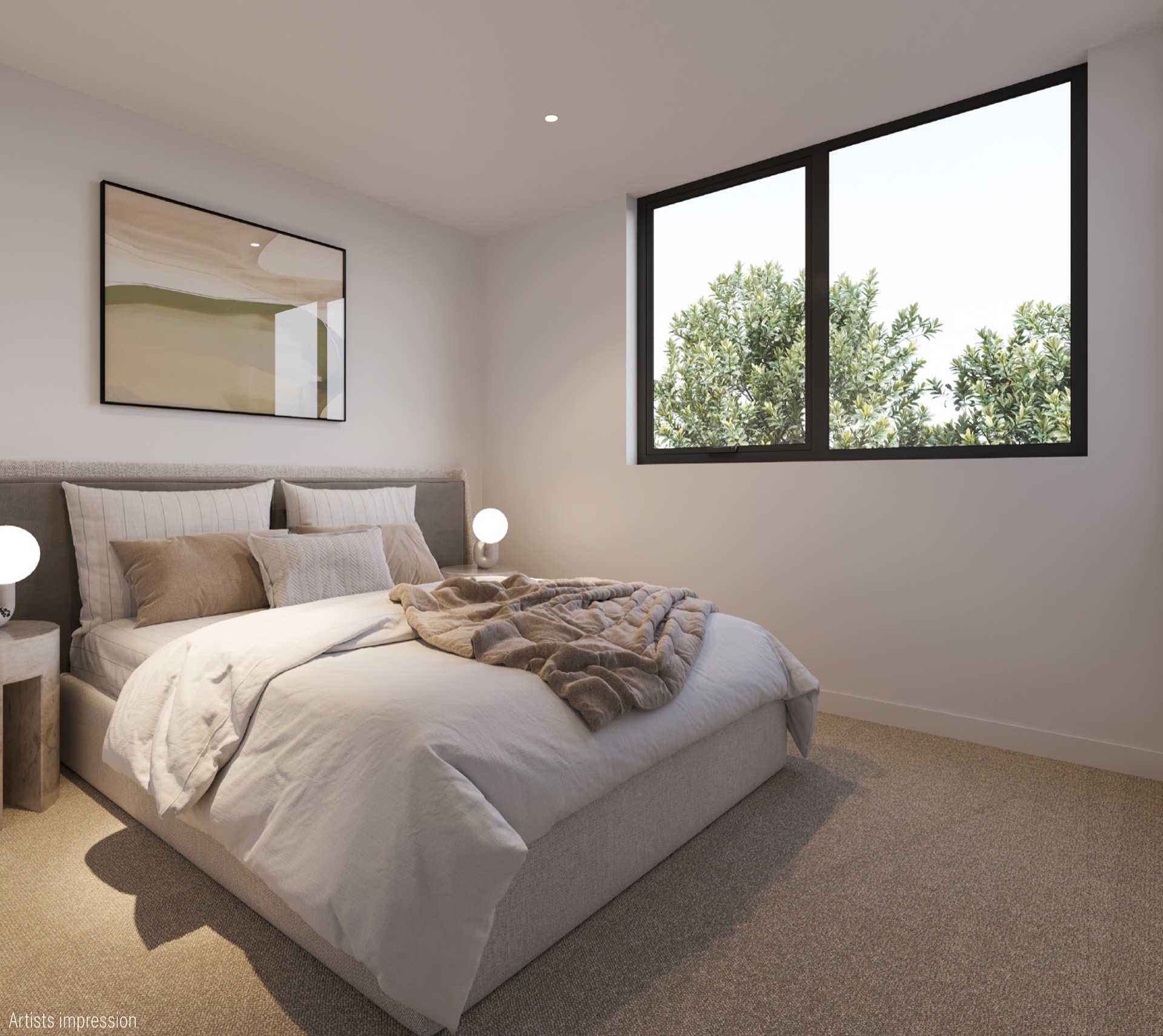 Master bedroom render